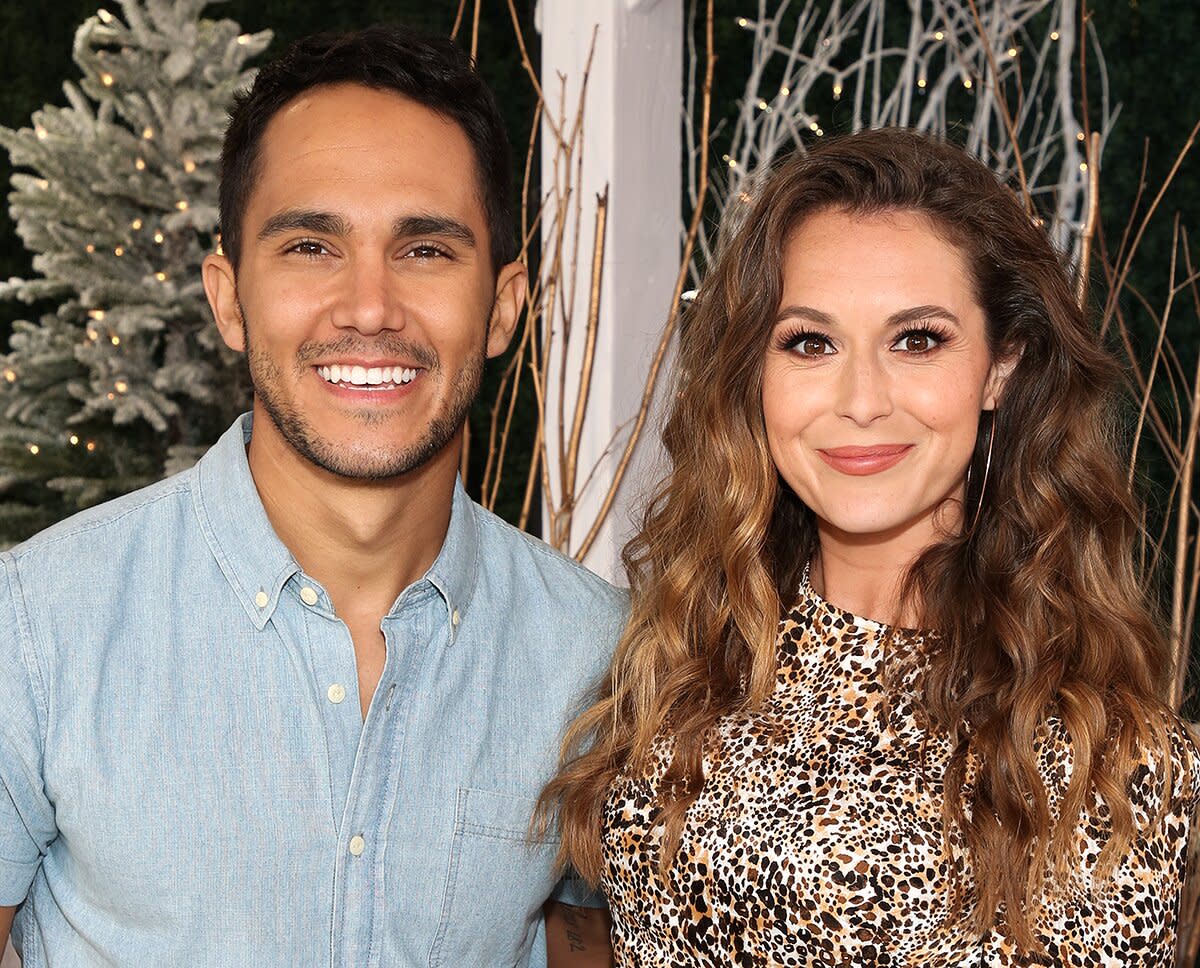 Actors Carlos PenaVega (L) and Alexa PenaVega (R) visit Hallmark Channel's "Home &amp; Family" at Universal Studios Hollywood