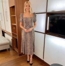 <p>Holly is a huge fan of leopard print (aren't we all?) and today stepped into the ITV studio in the most perfect midi dress from & Other Stories. </p><p><strong>& Other Stories</strong></p><p>Puff Shoulder Crepe Midi Dress -£85</p><p><a class="link " href="https://go.redirectingat.com?id=127X1599956&url=https%3A%2F%2Fwww.stories.com%2Fen_gbp%2Fclothing%2Fdresses%2Fmidi-dresses%2Fproduct.puff-shoulder-crepe-midi-dress-black.0852685003.html&sref=https%3A%2F%2Fwww.prima.co.uk%2Ffashion-and-beauty%2Ffashion-tips%2Fg30793940%2Fholly-willoughby-best-fashion-outfits%2F" rel="nofollow noopener" target="_blank" data-ylk="slk:BUY NOW;elm:context_link;itc:0;sec:content-canvas">BUY NOW</a></p>