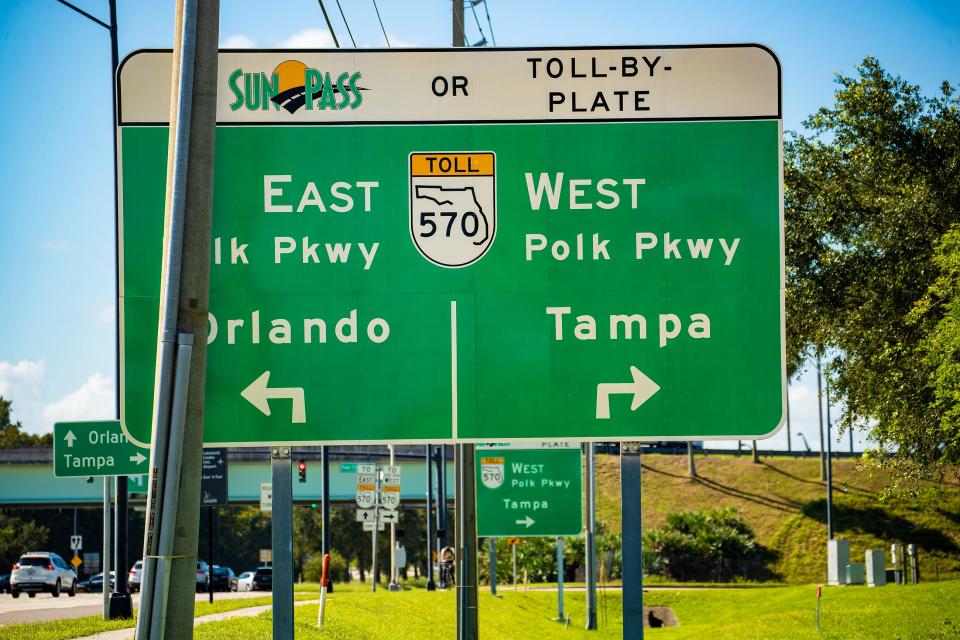 With no option to pay in cash, Polk Parkway drivers will be charged either by SunPass or through a Toll-by-Plate system.