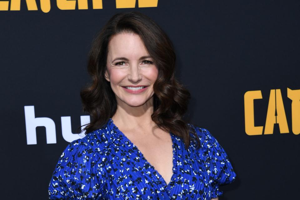 US actress Kristin Davis arrives to the premiere of "Catch-22" at the TCL Chinese Theatre in Hollywood, California on May 7, 2019. (Photo by VALERIE MACON / AFP)        (Photo credit should read VALERIE MACON/AFP/Getty Images)