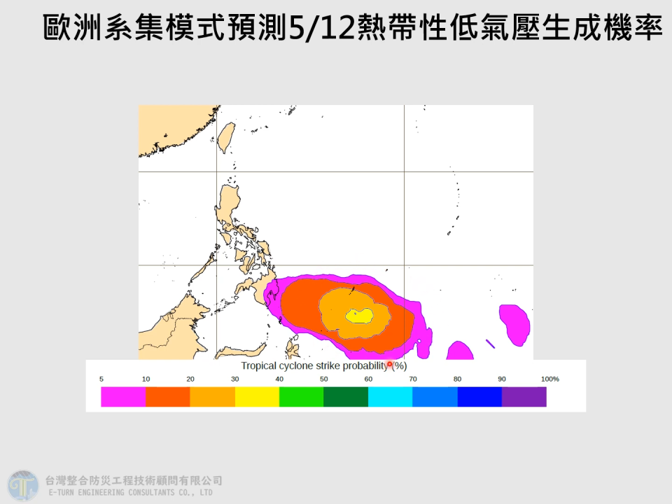 賈新興表示，熱帶性低氣壓生成機率3至4成。（圖／翻攝自賈新興YT）