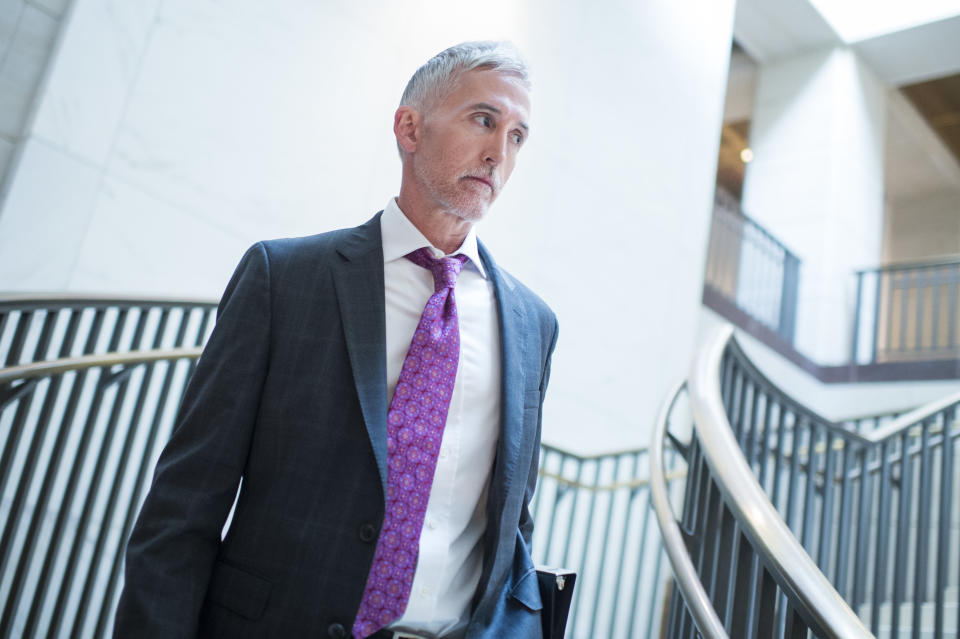 Rep. Trey Gowdy (R-S.C.) arrives for a House Intelligence Committee on July 25, 2017.&nbsp; (Photo: Tom Williams via Getty Images)