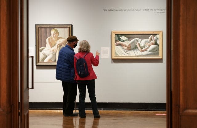 People inside Laing Art gallery in Newcastle (Owen Humphreys/PA)