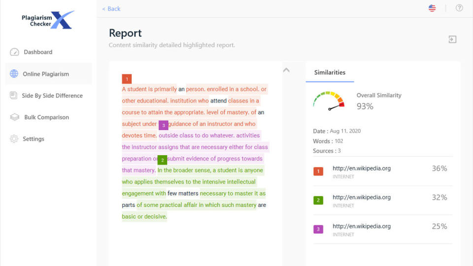 Plagiarism Checker X