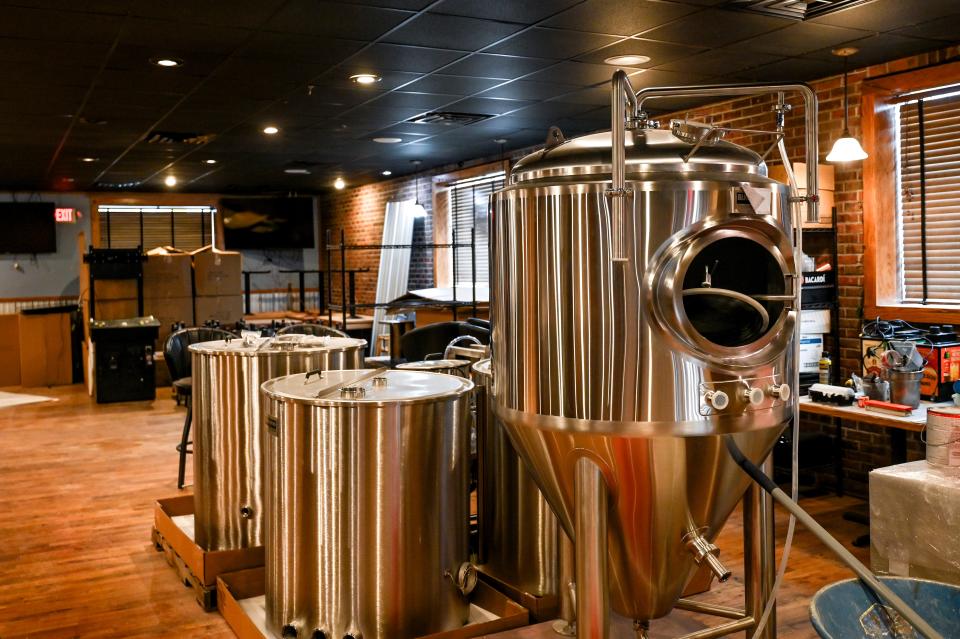 Brewing equipment yet to be installed at Summerlands Brewing on Tuesday, Jan. 16, 2024, in Holt.
