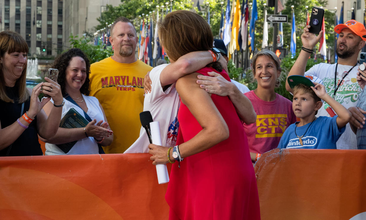 Hoda was moved to learn she had such a big impact on Nolan.  (Nathan Congleton / TODAY)