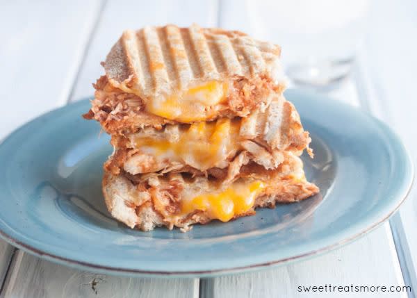 Three Cheese BBQ Chicken Panini