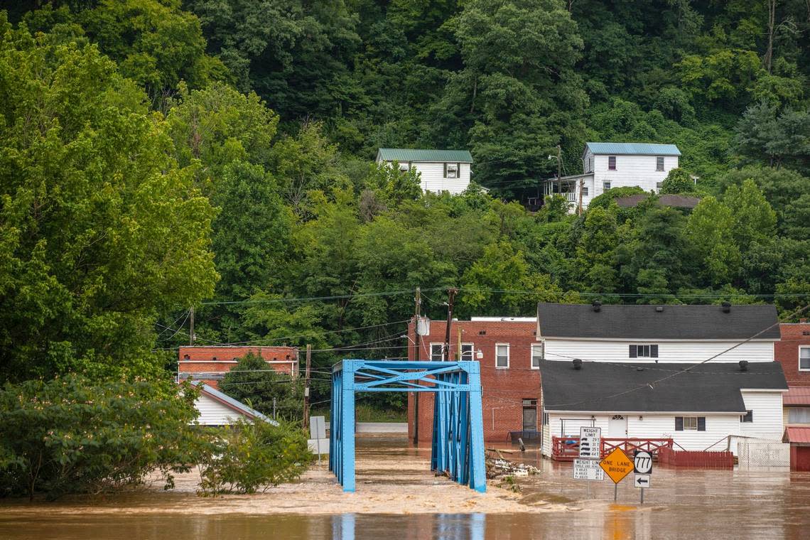 The community of Garrett, in Floyd County, was among the hardest hit areas by last week’s flash flooding.