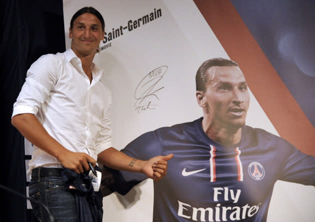 Zlatan Ibrahimovic loves what PSG have done with the decor (Getty)