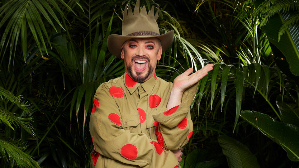 Viewers think Boy George was name-dropping. (ITV)