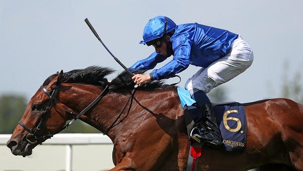 Kemari and William Buck coming home to win the Queen's Vase during day two of Royal Ascot at Ascot Racecourse.