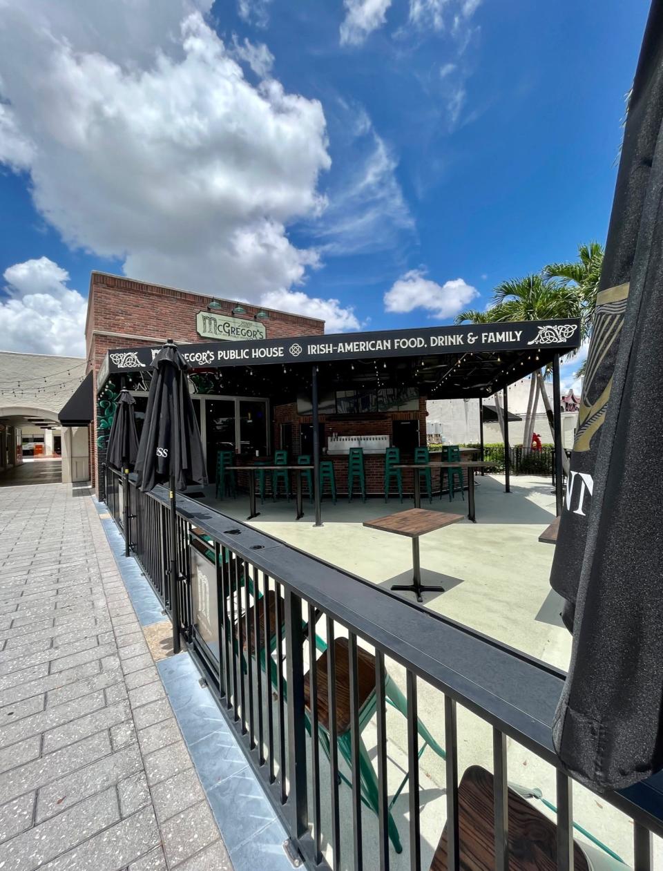 During phase 1, the patio and inside space once occupied by World of Beer will be open at McGregor's Public House in Fort Myers.