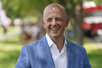 Utah’s Evan McMullin speaks during an interview on July 23, 2022, in Provo, Utah. <a href="https://newsroom.ap.org/detail/Election2022UtahSenate/a54d883f07304c81b12103f976b4f3c0/photo?Query=utah%20senate&mediaType=photo&sortBy=arrivaldatetime:desc&dateRange=Anytime&totalCount=2646&currentItemNo=5" rel="nofollow noopener" target="_blank" data-ylk="slk:AP Photo/Rick Bowmer;elm:context_link;itc:0;sec:content-canvas" class="link ">AP Photo/Rick Bowmer</a>