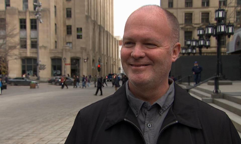  John Kennedy of Old Montreal Community Patrol says parking is at a premium in the historic district, and his group wants to see parked cars rotate out.