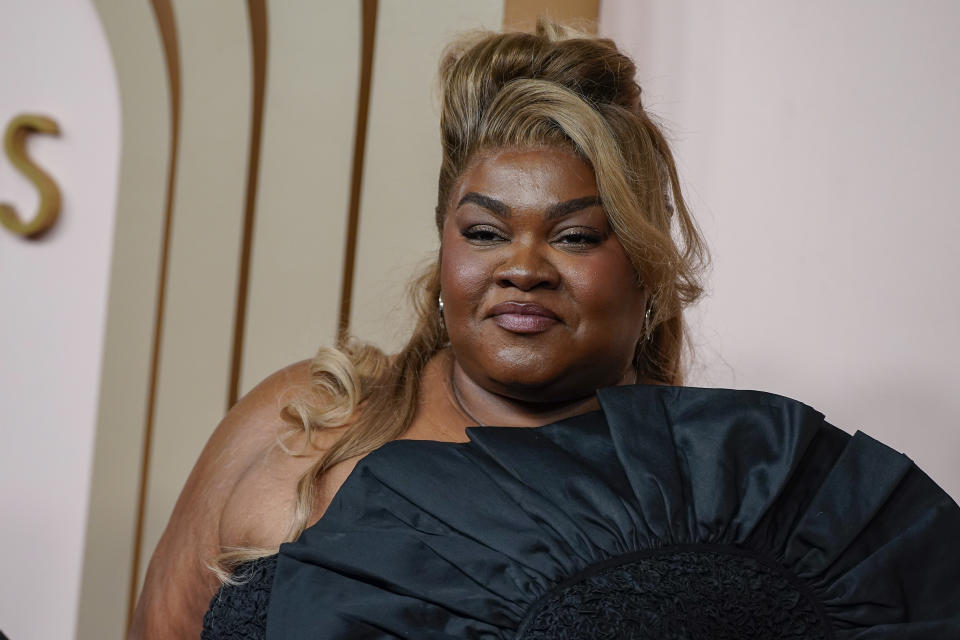 Da'Vine Joy Randolph arrives at the 96th Academy Awards Oscar nominees luncheon on Monday, Feb. 12, 2024, at the Beverly Hilton Hotel in Beverly Hills, Calif. (Photo by Jordan Strauss/Invision/AP)