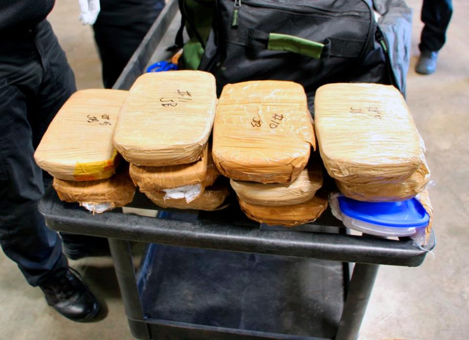 Drugs seized by an Oklahoma County sheriff's deputy during a recent traffic stop.