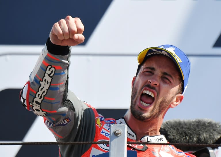 Italian Ducati rider Andrea Dovizioso won his third race of the season at the San Marino MotoGP