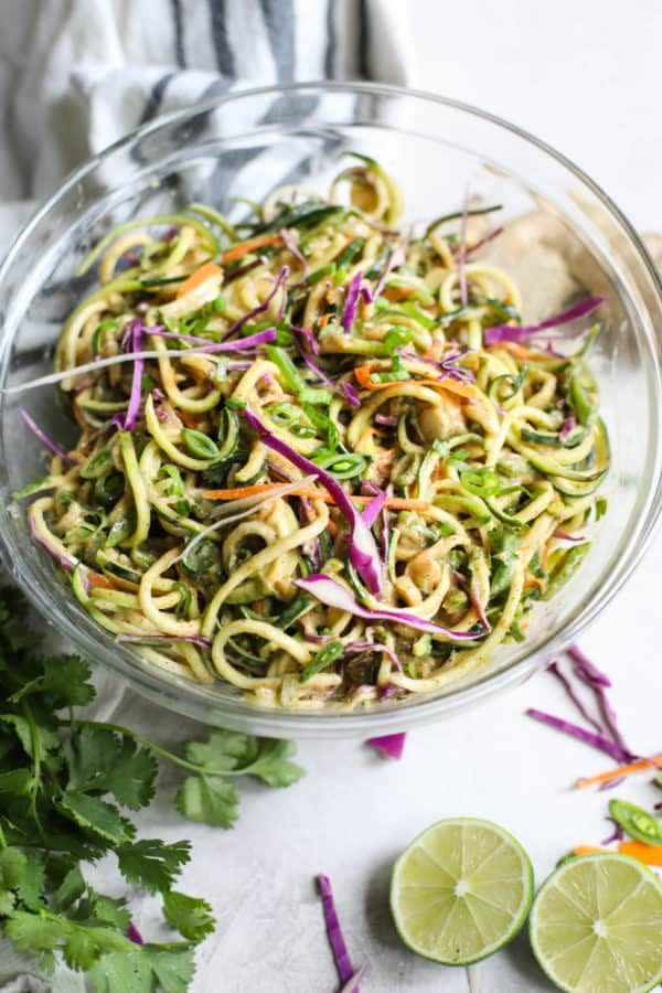 Spicy Asian Zucchini Noodles