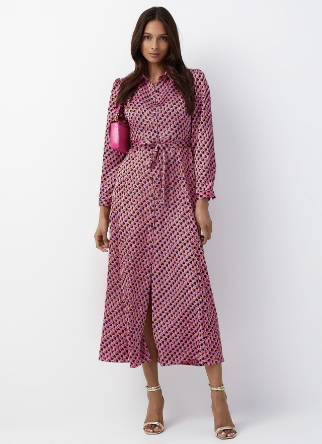 Polka dots and roses midi dress, Edito par Simons