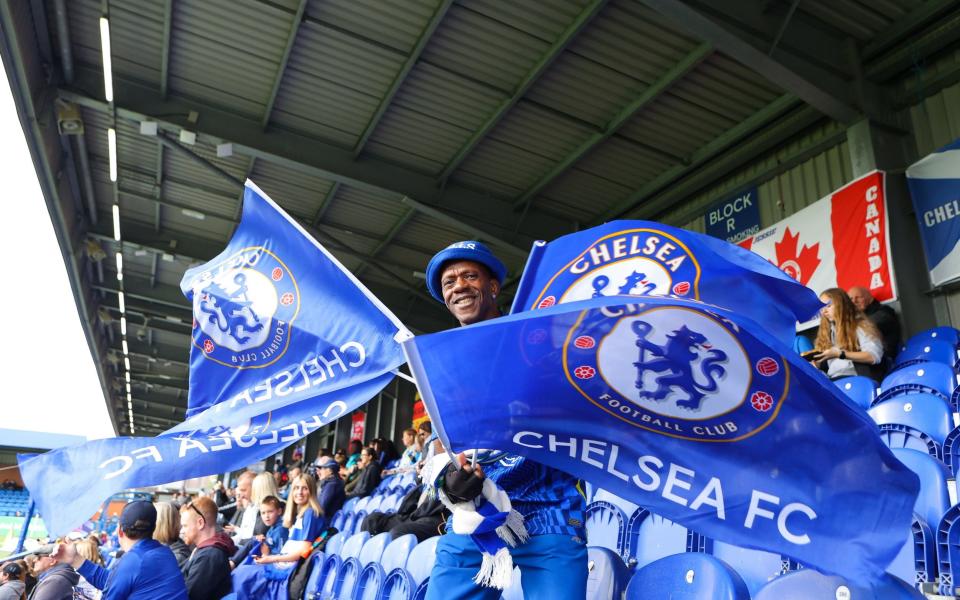 Chelsea supporter (C) - Chelsea vs Manchester City live: Score and latest updates from the Women's Super League  - GETTY IMAGES