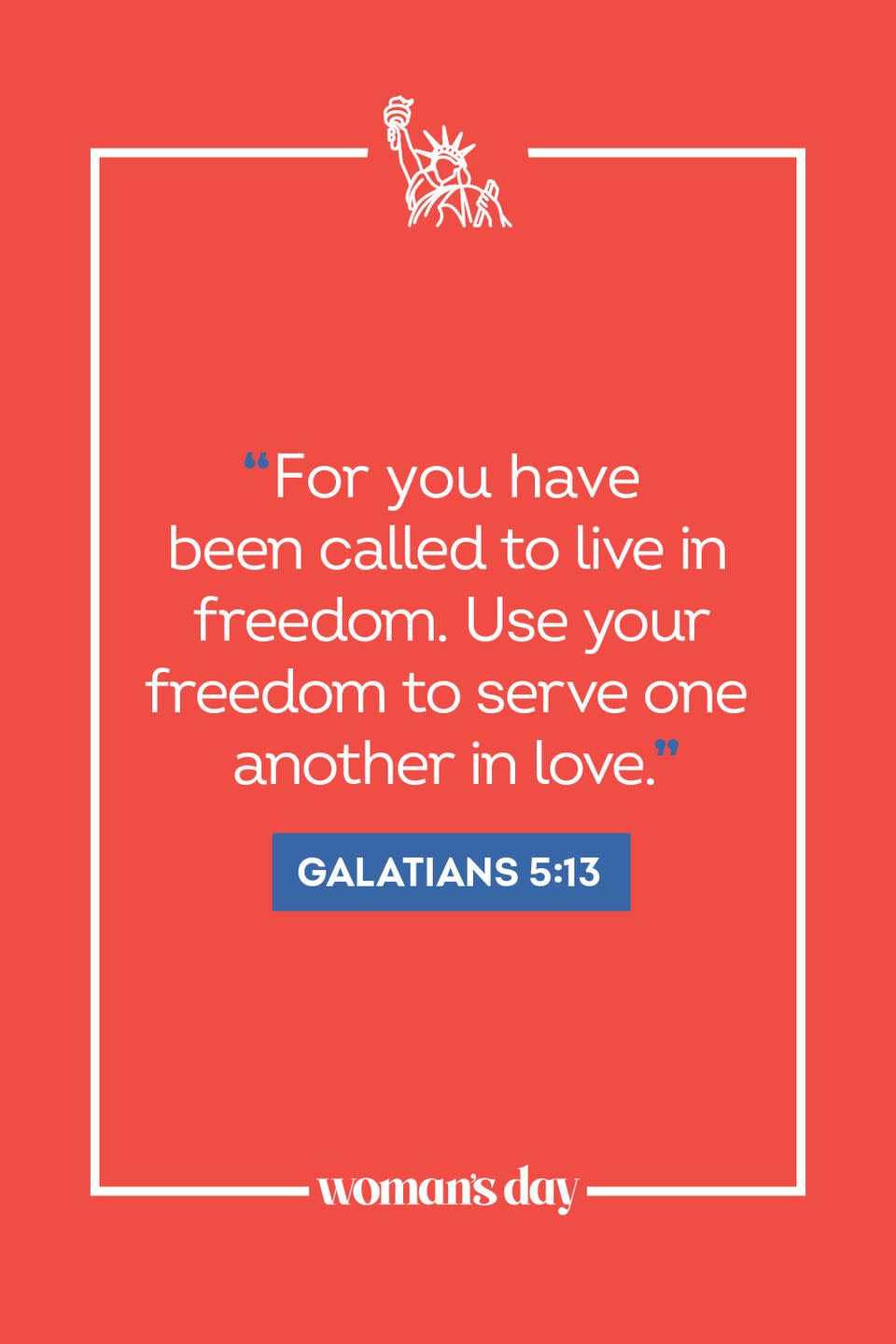 13) Galatians 5:13
