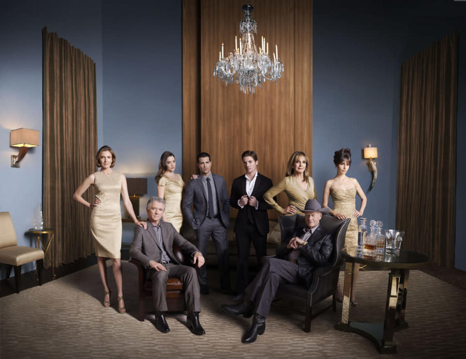 Patrick Duffy, Brenda Strong, Julie Gonzalo, Jesse Metcalfe, Josh Henderson, Linda Gray, Jordana Brewster and Larry Hagman