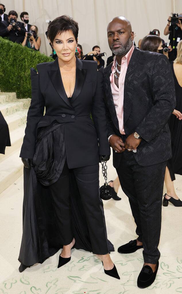 Kris Jenner, Corey Gamble, 2021 Met Gala, Red Carpet Fashion, Arrivals, Met Gala Couples