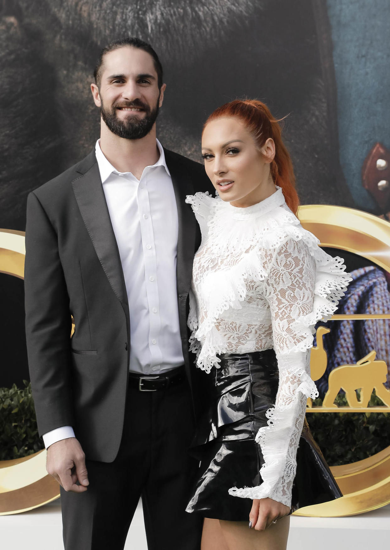 Seth Rollins and Becky Lynch at 