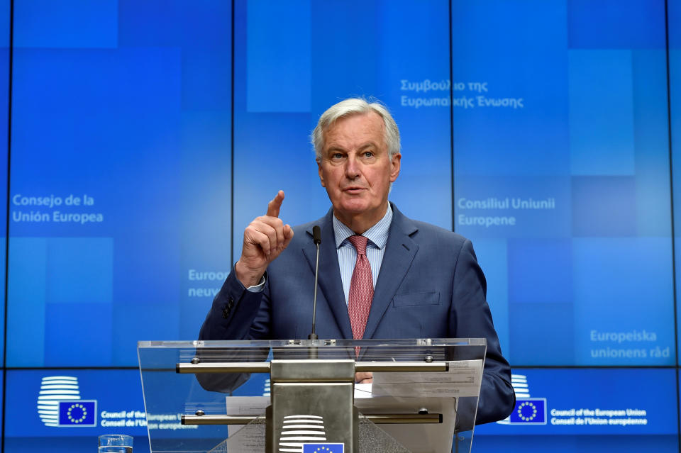 EU negotiator Michel Barnier insisted on Monday that the deal would allow the UK to ‘take back control’ (Reuters)