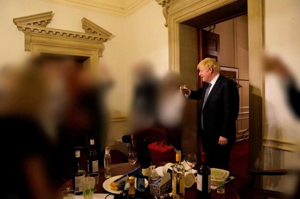 Boris Johnson, Partygate