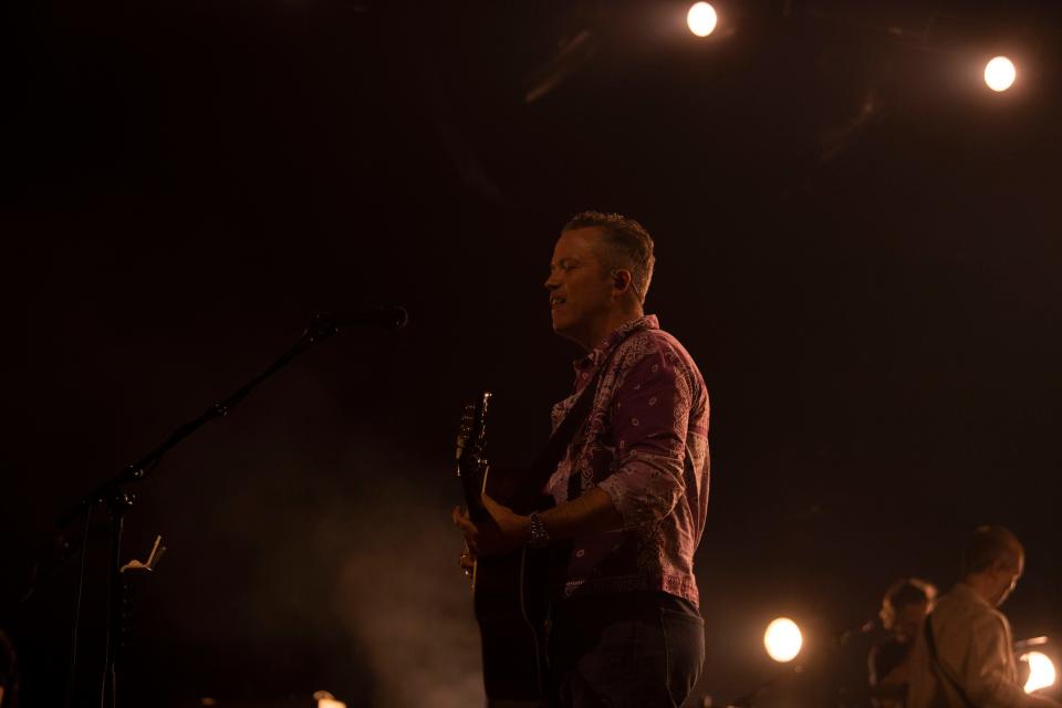 Jason Isbell performs at The Ryman in Nashville , Tenn., Friday, Oct. 20, 2023.