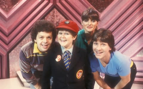 The Krankies with Jan Michelle and host Stu Francis in a 1980s edition of Crackerjack - Credit: BBC