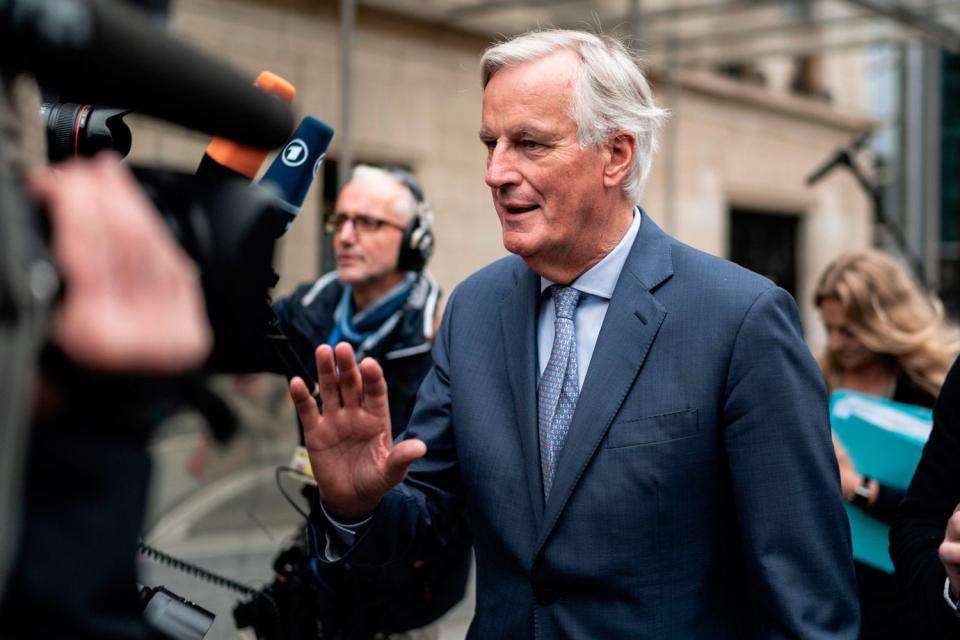 Michel Barnier said a lot of work was needed for a deal (AFP via Getty Images)