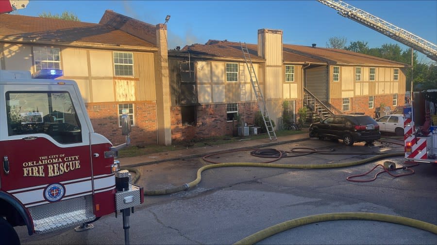 Falls Creek Apartment Fire (KFOR)