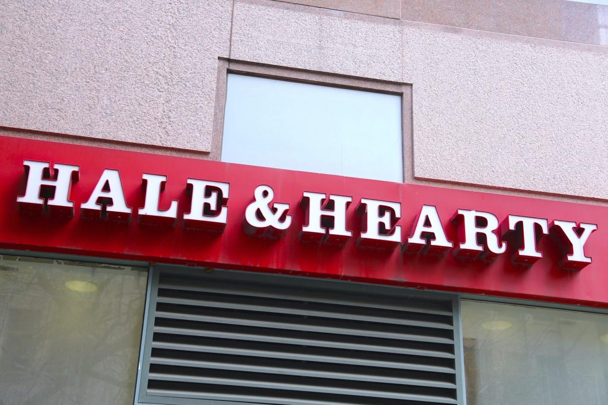 Hale and Hearty brand logo on the street in New York City, NY, USA on January 18, 2022. Photo by Charles Guerin/Abaca/Sipa USA(Sipa via AP Images)