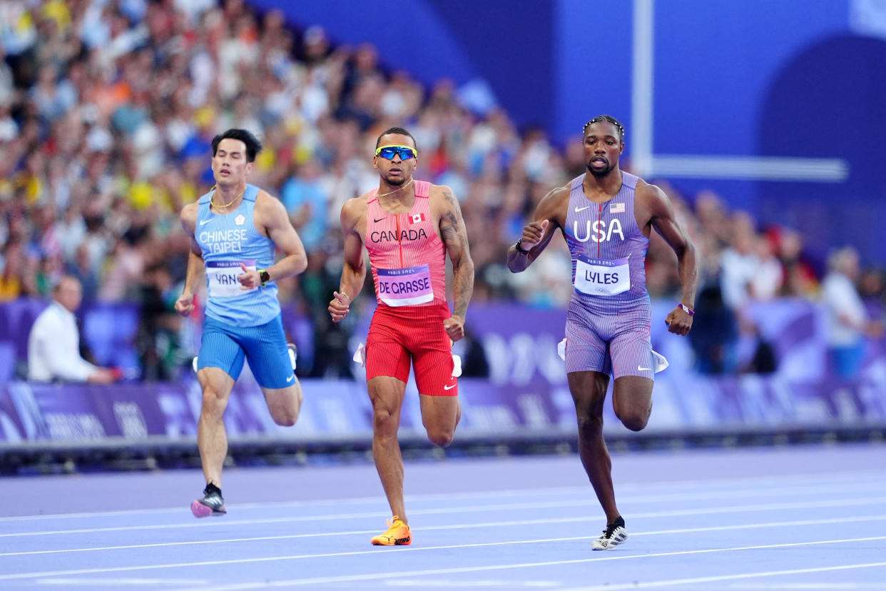 Paris Olympics Noah Lyles cruises in 200m prelim after only a few