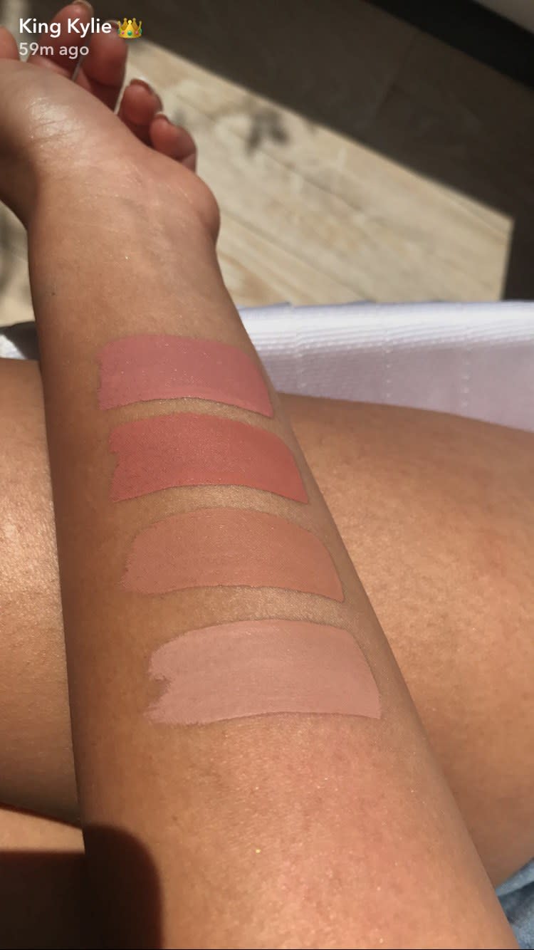 The Kylie Cosmetics summer collection was revealed on Snapchat, including three new highlighters, five new lipstick shades, and three palettes.