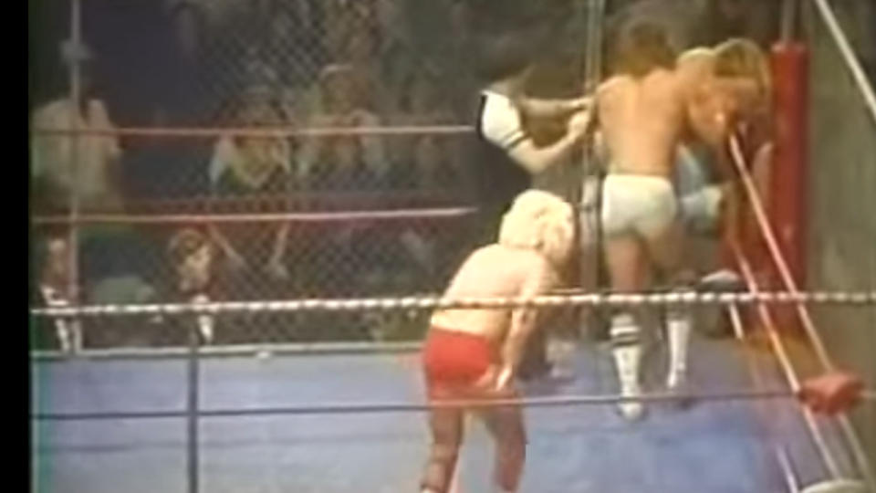 <p> In December 1982, Kerry Von Erich was inches away from defeating Ric Flair for the WCCW Championship in a steel cage match. But before the hometown hero could secure the victory, Terry Gordy, of the Fabulous Freebirds, slammed the steel door on his head. Not only did it help the Nature Boy win the match, but it also kicked off the legendary Freebird/Von Erich feud. </p>