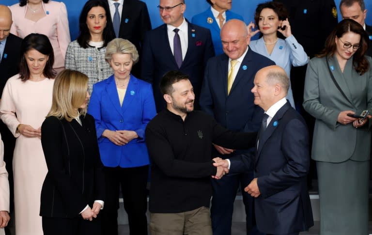 Die Wiederaufbaukonferenz in Berlin hat mehrere Initiativen zur Stärkung der ukrainischen Wirtschaft auf den Weg gebracht. (Odd ANDERSEN)