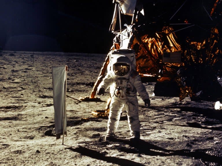 This weekend marks 50 years since astronaut Neil Armstrong became the first person to walk on the lunar surface.The landing craft carrying the Apollo 11 Commander and fellow astronaut Buzz Aldrin touched down on the moon on July 20 1969, before Armstrong stepped out and onto the surface, declaring: “That's one small step for a man, one giant leap for mankind.”Armstrong made history as he placed his left foot on the moon at 3.56am UK time on July 21, making him the first human to ever step on anything that has not existed on or originated from the Earth.Aldrin followed a few moments later, as their colleague Michael Collins waited in the command module in orbit around the moon.As the world marvelled 50 years ago, interest in the moon remains high today with ambitions to return after the last Apollo mission in 1972.US vice president Mike Pence has told Nasa that president Donald Trump wants astronauts back on the moon within five years, while multinational plans are in the works for a new space station around it.The UK Space Agency is bidding to play a part in the communication and refuelling elements of the proposed Lunar Orbital Platform - Gateway, a future outpost intended to serve as a laboratory and short-term accommodation post for astronauts exploring the moon.Collins, who attended a celebration at Kennedy Space Centre's Launch Complex 39A in Florida on Tuesday, described it as a “wonderful feeling” to be back at the spot where the Saturn V rocket blasted the trio off into space.“Apollo 11 ... was serious business,” he said.“We, crew, felt the weight of the world on our shoulders. We knew that everyone would be looking at us, friend or foe, and we wanted to do the best we possibly could.”For much of the week, people from all walks of life have been sharing their own memories of Apollo 11, but interest has not stopped at those able to witness the historic feat, with events carried out across the globe.According to a survey by Lego of 1,000 children aged between eight and 12, 90% want to learn more about space, while 87% were able to correctly identify Armstrong as the first person to walk on the moon.Professor Mike Cruise, president of the Royal Astronomical Society, said: “I was a young space scientist when the Apollo 11 spacecraft landed, but the memory of this extraordinary moment has stayed with me throughout my life.“The grand ambitions of the Apollo programme inspired people around the world and the 50th anniversary is a special moment.“It is a time to reflect not only on the heroism of the astronauts and the amazing talents of all those involved in the missions, but to think big once again about exploring space, and the exciting prospects for those considering careers in science.”Agencies contributed to this report.