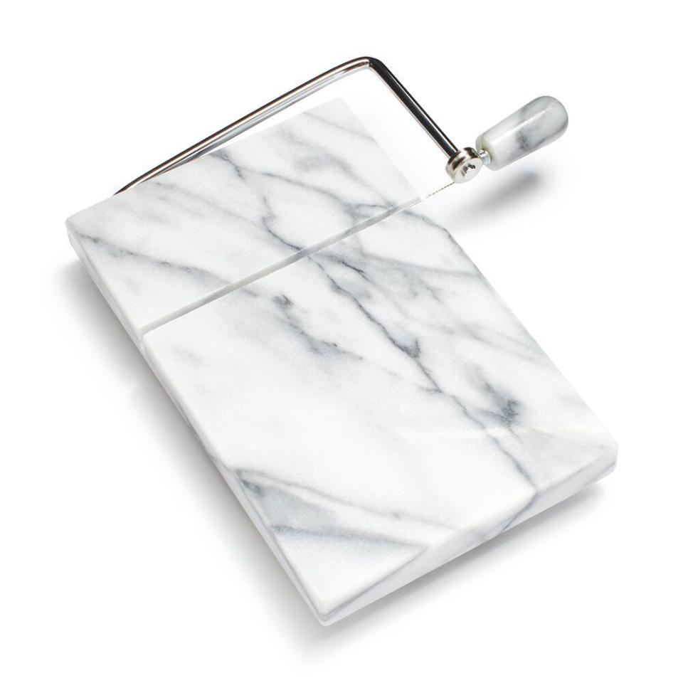 2) Marble Cheese Board and Slicer