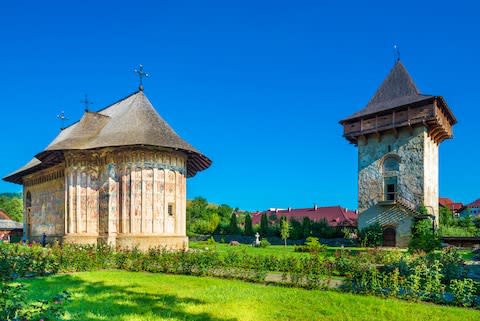 A Christian Orthodox church in Gura Humorului in Romania - Credit: AP