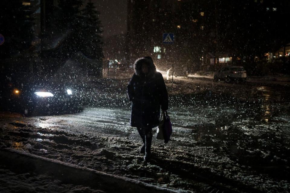 Power cuts in Ukraine are a regular occurance as Russia targets infrastructure (The Associated Press)