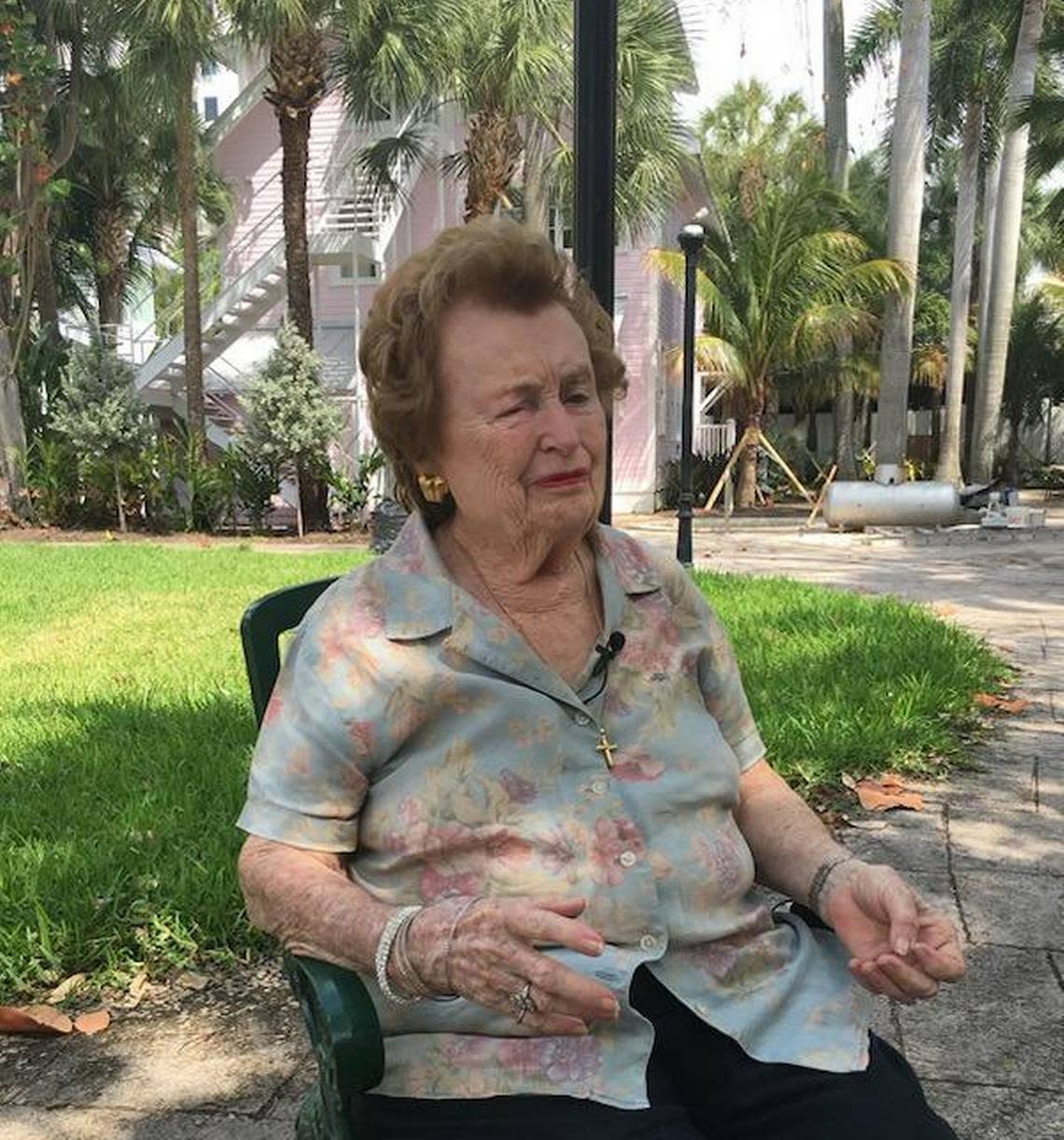 Preservationist Sallye Jude is interviewed in 2016 for a documentary on the Miami River Inn, which she renovated and ran as a bed and breakfast from 1990 until 2013. The inn, which dates to the early 1900s, is now owned by developer and preservationist Avra Jain.