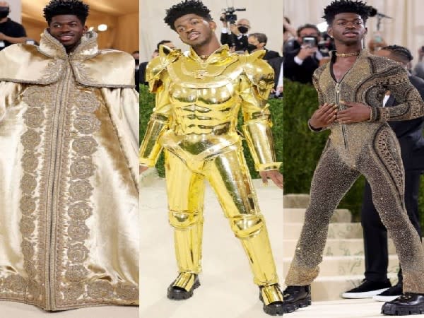 Lil Nas X pulled off three different looks at Met Gala 2021 (Image source: Instagram)