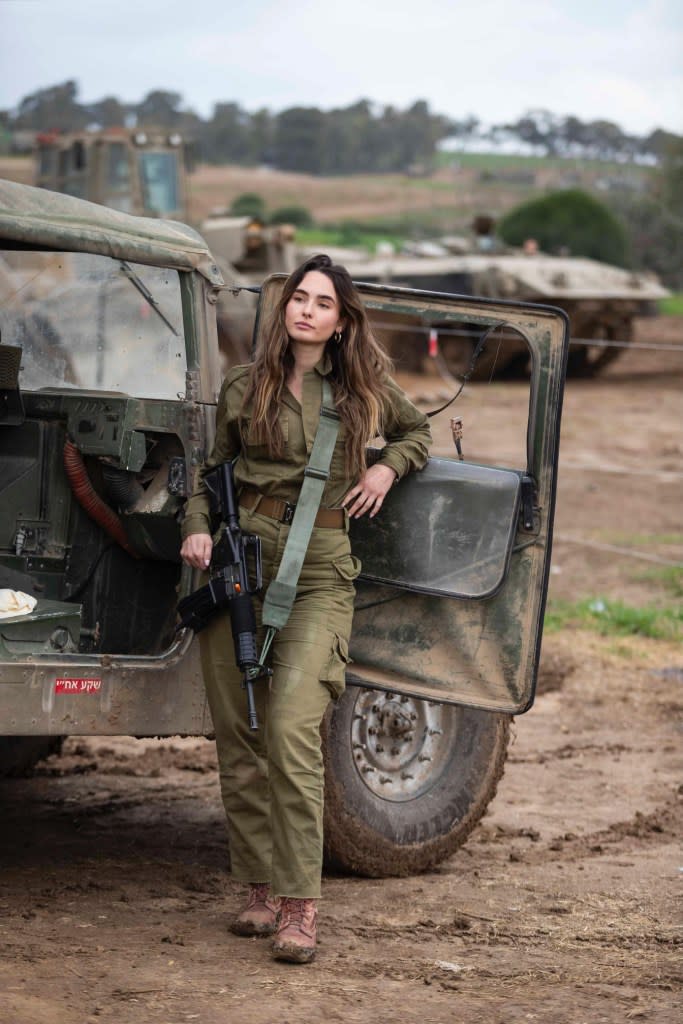 When she’s not a beauty queen, Noa Cochva is on the front lines of Israel’s war against Hamas. Courtesy of Noa Cochva