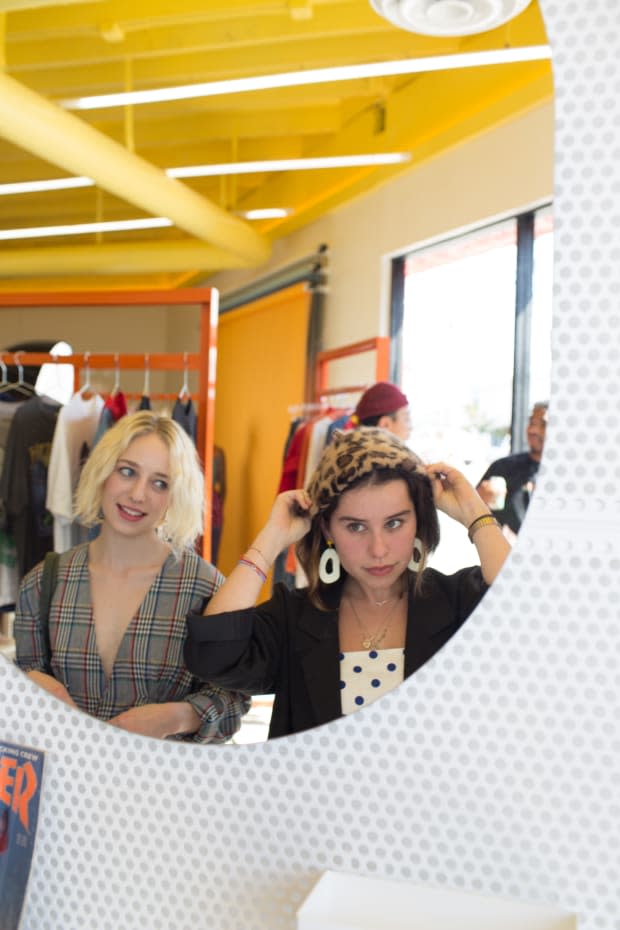 Shoppers in the Depop Los Angeles space. Photo: Courtesy of Depop