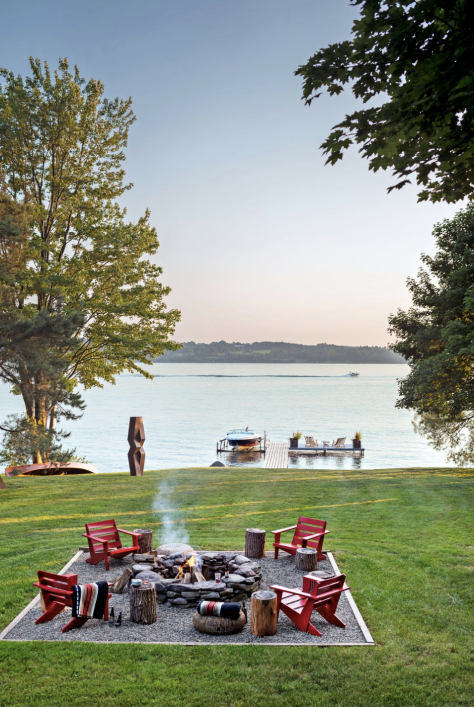 <p>S'mores anyone? A family gathering around a roaring fire is pretty much a no-brainer on a crisp fall night. <br></p><p><strong>Related: <a href="https://www.countryliving.com/shopping/g855/outdoor-fire-pits-0909/" rel="nofollow noopener" target="_blank" data-ylk="slk:The Best Outdoor Fire Pits for Your Backyard;elm:context_link;itc:0;sec:content-canvas" class="link ">The Best Outdoor Fire Pits for Your Backyard</a></strong><br></p>