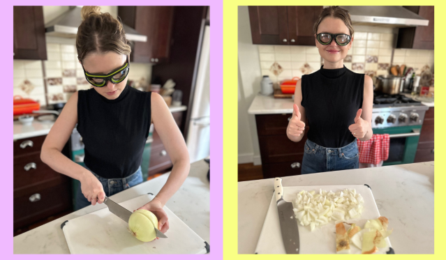 NEW RSVP Onion Goggles tear free glasses for cutting onions