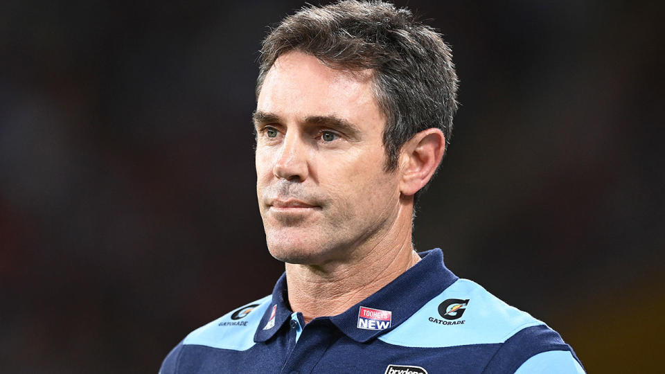 NSW coach Brad Fittler is seen here at State of Origin time in 2020.